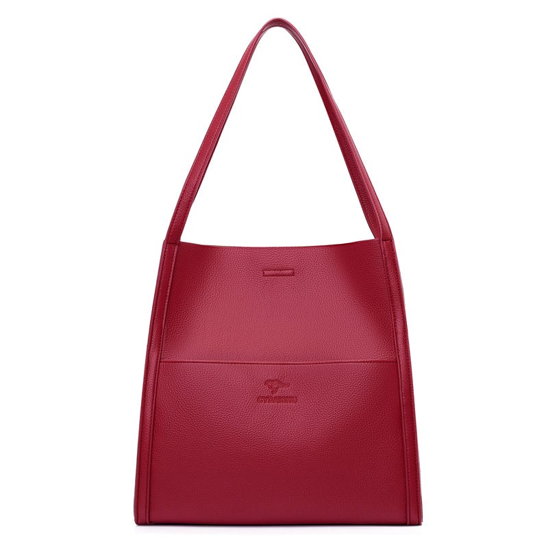 Popular High-Quality Shoulder Bag, Simple And Versatile Solid Color Tote Bag, Shopping Bag, High-End Large-Capacity Women'S Bag - Image 3
