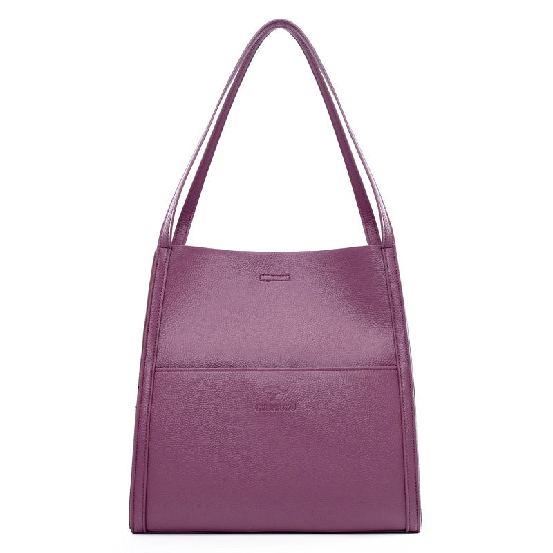 Popular High-Quality Shoulder Bag, Simple And Versatile Solid Color Tote Bag, Shopping Bag, High-End Large-Capacity Women'S Bag - Image 5