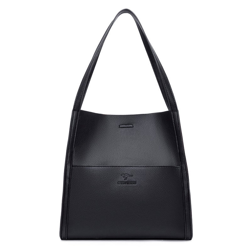 Popular High-Quality Shoulder Bag, Simple And Versatile Solid Color Tote Bag, Shopping Bag, High-End Large-Capacity Women'S Bag - Image 1