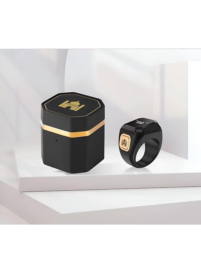 Digital Prayer Tasbih Ring with Touch Sensitive Counter LED Display Prayer Alerts Type C Charging Case 18mm 20mm 22mm - Image 4