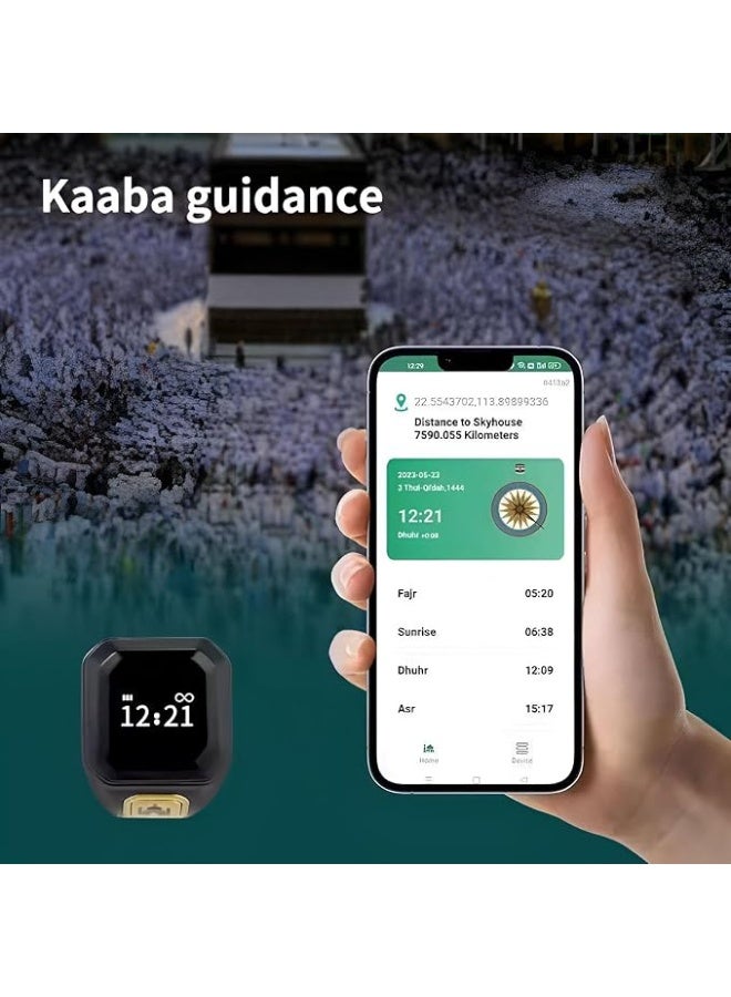 Digital Prayer Tasbih Ring with Touch Sensitive Counter LED Display Prayer Alerts Type C Charging Case 18mm 20mm 22mm - Image 3
