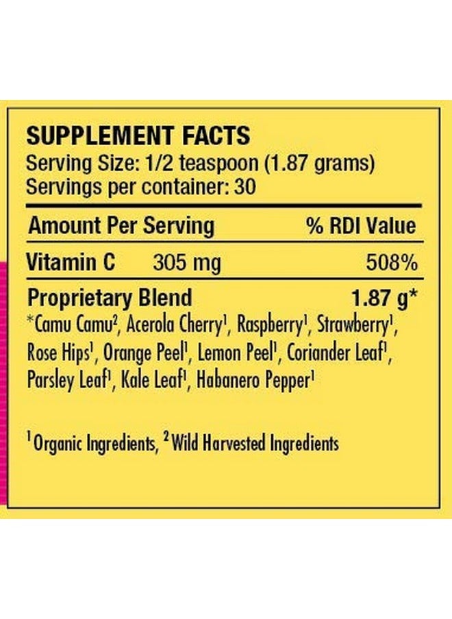 Dr. Schulze's - Dr. Schulze’S ; Superc Plus Powder ; Vitamin C Complex ; Clinical Herbal Formula ; Dietary Supplement ; Immune Support ; May Increase Collagen Formation & Iron Absorption ; 2 Oz Bottle - Image 1