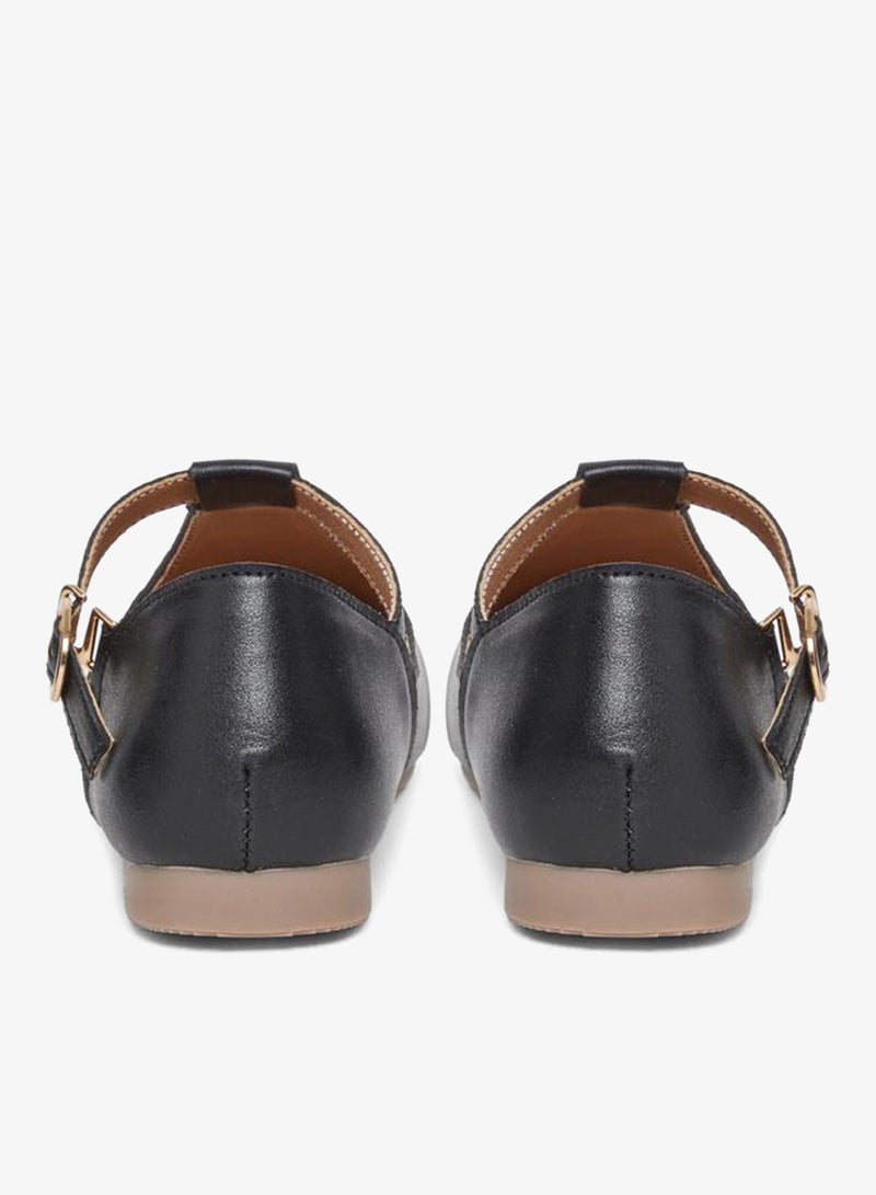 Styli Black Pointed Toe Mary Jane Shoes - Image 5