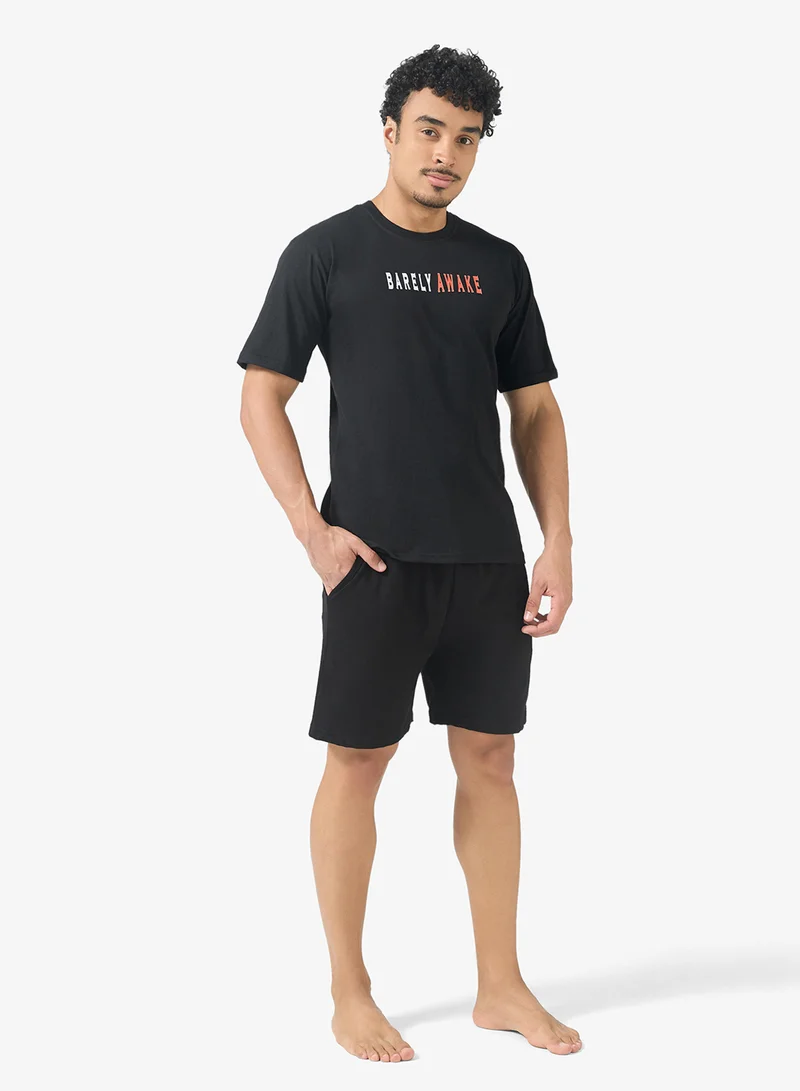 Nightwear T-Shirt & Shorts Set