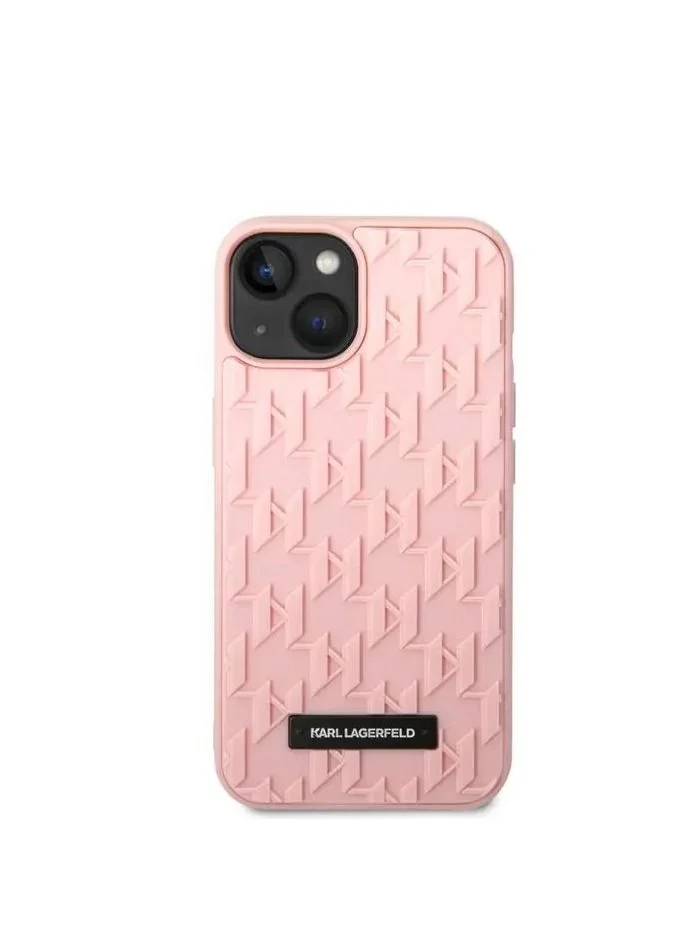 Karl Lagerfeld Karl Lagerfeld 3D Monogram Hard Case for iPhone 14 Plus (6.7") - Pink
