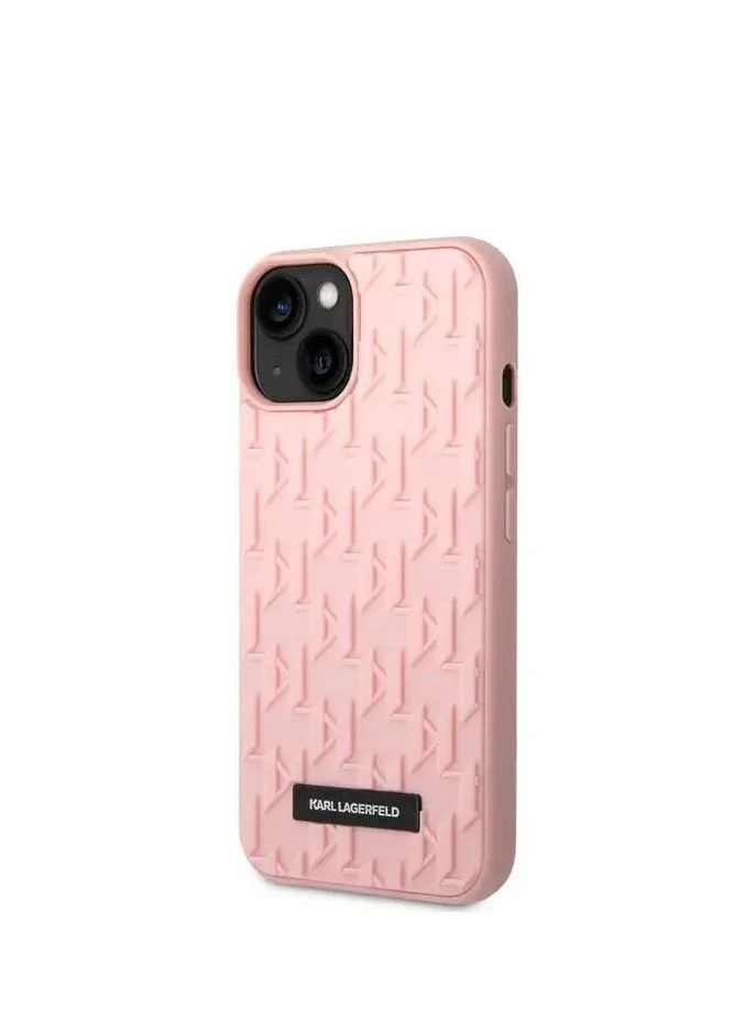 Karl Lagerfeld Karl Lagerfeld 3D Monogram Hard Case for iPhone 14 Plus (6.7") - Pink