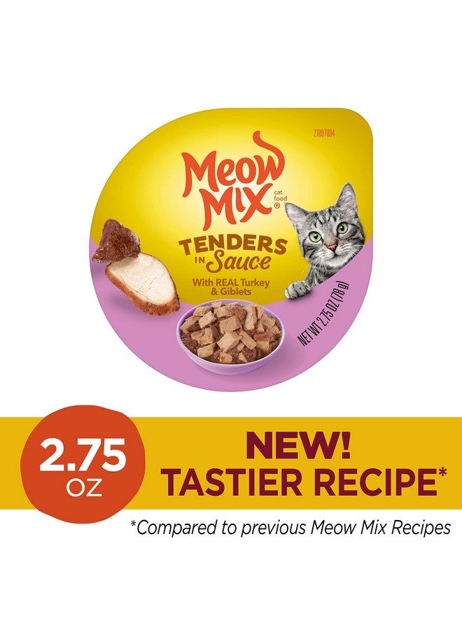 مياو مكس طعام القطط الرطب مياو ميكس تندرز بالصلصة، ديك رومي وأحشاء، كوب 2.75 أونصة (عبوة من 12 قطعة) - Image 2