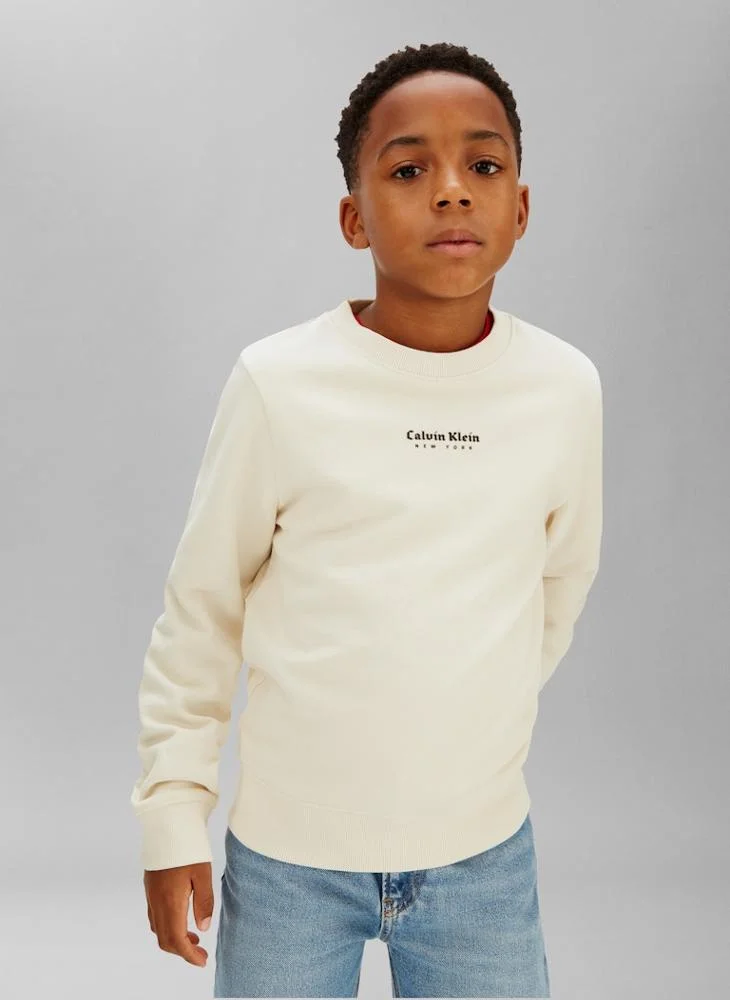 Calvin Klein Jeans Youth Logo Pullover Sweatshirt