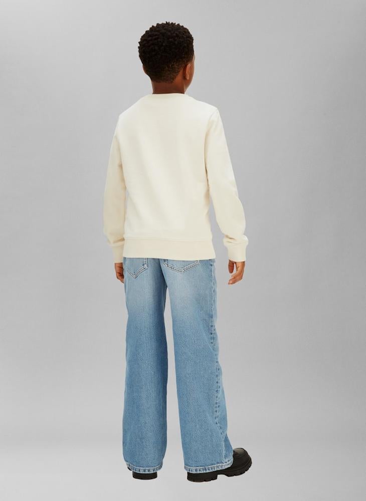 Calvin Klein Jeans Youth Logo Pullover Sweatshirt - Image 2