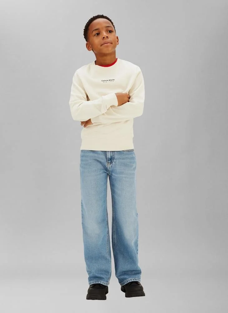 Calvin Klein Jeans  Youth Logo Pullover Sweatshirt for Men | Best Price UAE