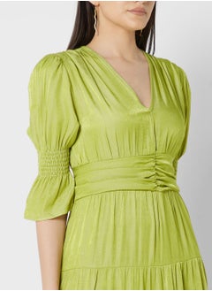 ELLA Puff Sleeve Tiered Dress  - Image 3