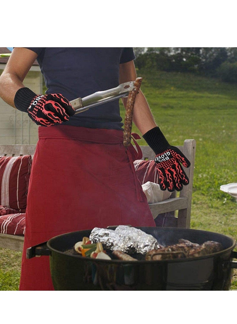 ELTRAZONE Cooking Gloves Extreme Heat Resistant Long Forearm Protection Grilling Cooking Gloves Grill & Kitchen Accessories  - Image 5