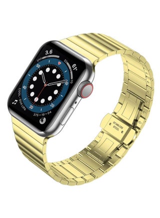 Stainless Steel Link Bracelet Band for Apple Watch Series 6 SE 5 4 3For iwatch 6 5 WatchBand Strap Replacement 38MM/41MM/40MM  -GOLD - pzsku/Z36120913E204036F650EZ/45/_/1673084622/8593c195-bb43-47d1-a7c3-cb730c23ee85