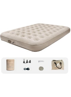 GGEROU Air Bed Mettress with Built-in Electric Pump, Inflatable Air Mettress Sleeping Pad, Portable Roll Up Bed, Inflatable Outdoor Mat 200 * 152 * 25cm  - Image 1