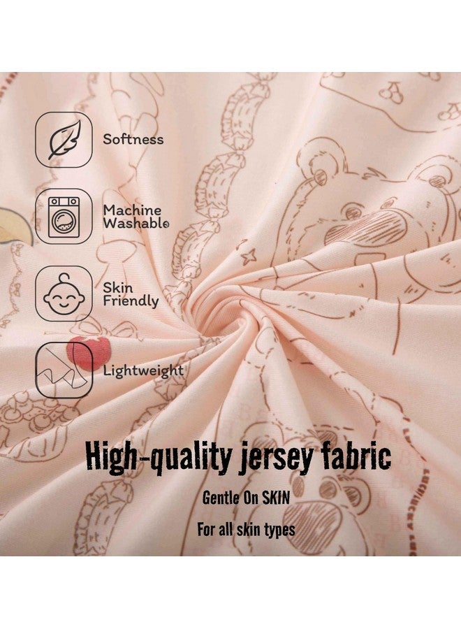 SDY Bear Bassinet Sheets,2pk Microfiber Jersey Baby Bassinet Sheets for Boys Girls，Baby Sheets 32 "x 16 "x 4" - Image 4