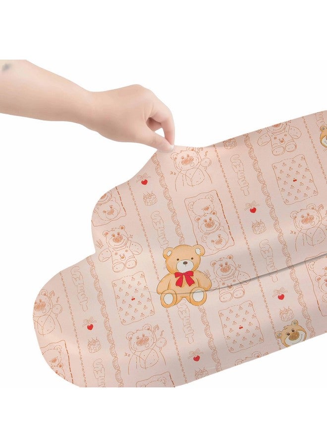 SDY Bear Bassinet Sheets,2pk Microfiber Jersey Baby Bassinet Sheets for Boys Girls，Baby Sheets 32 "x 16 "x 4" - Image 1
