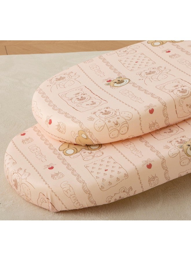 SDY Bear Bassinet Sheets,2pk Microfiber Jersey Baby Bassinet Sheets for Boys Girls，Baby Sheets 32 "x 16 "x 4" - Image 2