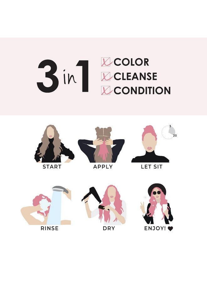 KERACOLOR صبغة شعر كلينديشنر للشعر البني باللون الذهبي الوردي، بلسم شبه دائم لترسيب لون الشعر، خالٍ من القسوة على الحيوانات، 12 أونصة سائلة. - Image 4