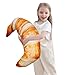 Wepop 28in 3D Simulation Bread Plush Croissant Pillow Baguette Pillows Food Pillows Adorable Soft Plushies Stuffed Toy Room Decor Funny Gift for Kids and Adults - Image 2