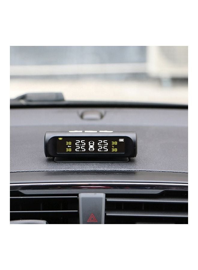 Generic Car Tire Pressure Solar Energy Monitoring System With 4 External Sensors, Tyre Pressure Monitoring System with 4 External Sensors Car Tire Real-time Wireless Auto Alarm System  - Image 5