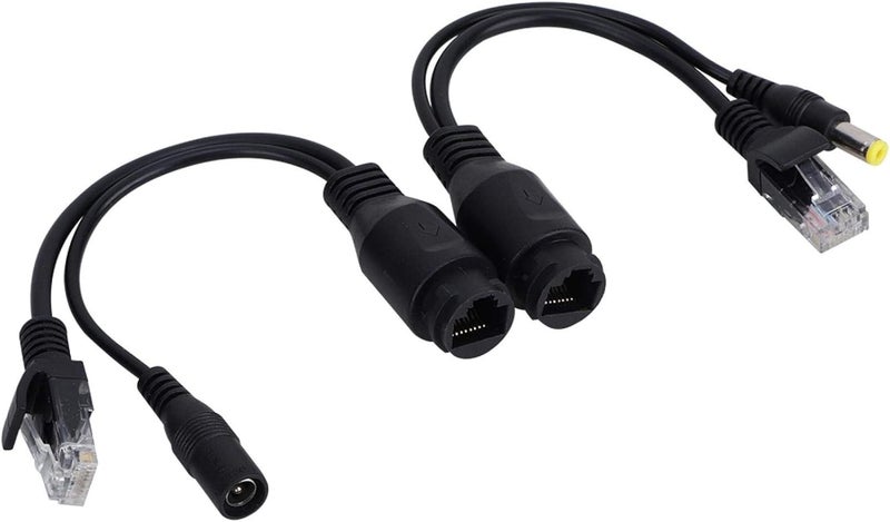 comfrt POE Adapter, 12V Passive Ethernet Power Supply Portable Ultra-long Transmission Cable Distributor(Black) - Image 2