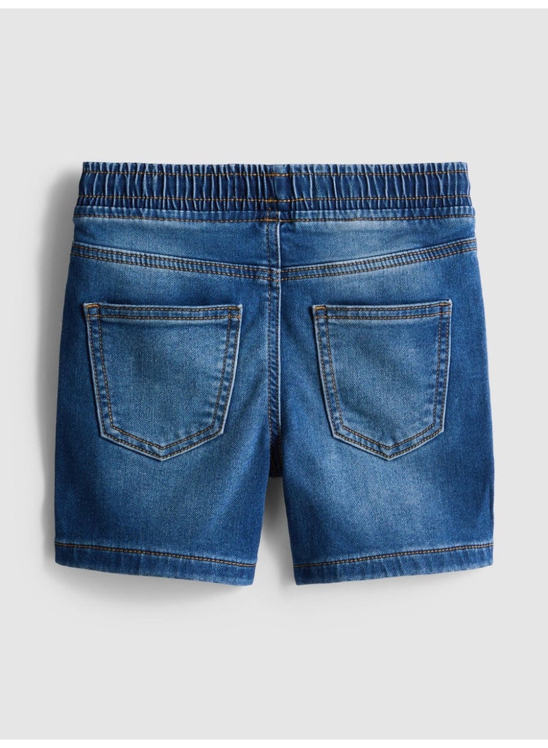 PRIMARK A pair of drawstring-detail denim shorts with pockets, 4 to 5 Years - Image 2