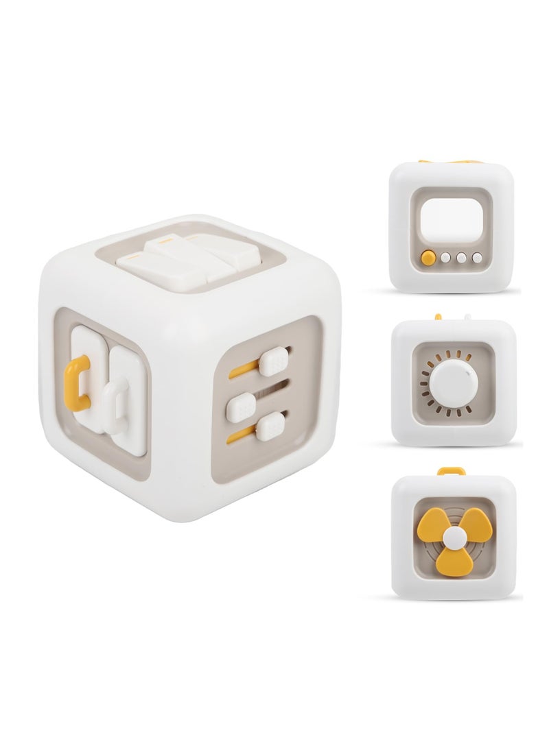 KASTWAVE Montessori Busy Cube for Toddlers 1-3,Car Travel Toys Busy Board Activity Cube,Learning Stocking Stuffers Educational Birthday Gifts Sensory Baby Toys 12-18 Months  - Image 1