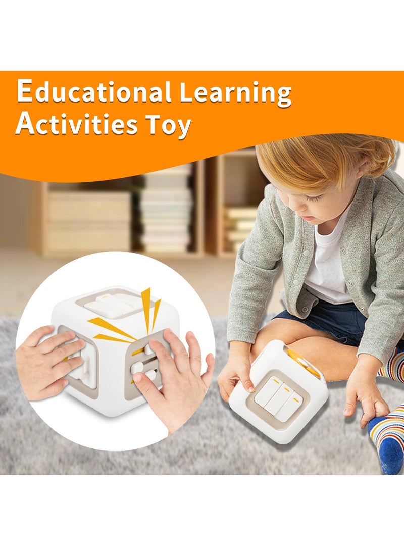 KASTWAVE Montessori Busy Cube for Toddlers 1-3,Car Travel Toys Busy Board Activity Cube,Learning Stocking Stuffers Educational Birthday Gifts Sensory Baby Toys 12-18 Months  - Image 4