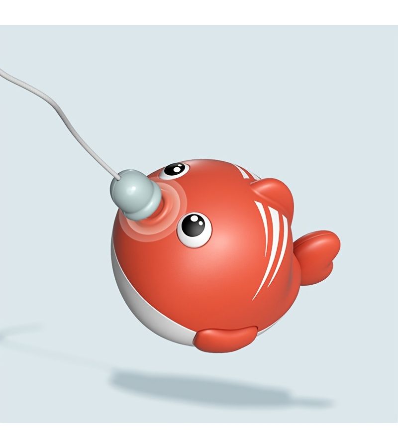 Infant Bath Toys Magnetic Fishing Game With Floating Wind Up Toys And Net Pool Play Set Q03Y - Image 3