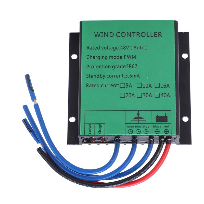 Wind Turbine Generator Controller 1000W Efficient PWM Charging IP67 LED Indicate Wind Turbine Regulator 48V 40A - Image 1