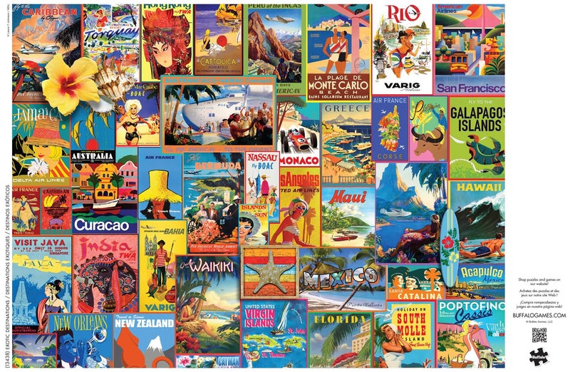 Buffalo Games Lewis T Johnson Exotic Destinations 1000 Piece Jigsaw Puzzle - Multicolor, 26.75 x 19.75 in - Includes Poster - Puzzles for Adults - Focus & Relaxation - Image 5