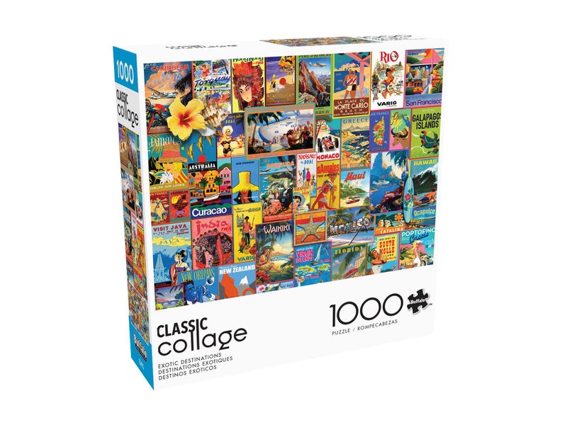 Buffalo Games Lewis T Johnson Exotic Destinations 1000 Piece Jigsaw Puzzle - Multicolor, 26.75 x 19.75 in - Includes Poster - Puzzles for Adults - Focus & Relaxation - Image 3