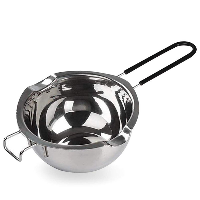 SONGZIMING 600ML Stainless Steel Double Boiler Pot with Heat Resistant Handle For Melting Chocolate ButterCandle and Soap Making