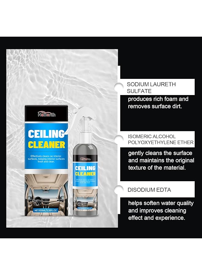 KASTWAVE Upgrade Car Interior Cleaner And Polish, 100Ml All-Purpose Auto Detailing Spray For Leather, Rubber & Plastic Surfaces, Multi-Purpose Car Detail Cleaner Solution - Image 2