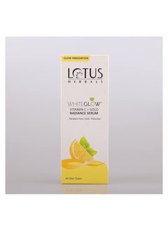 LOTUS HERBALS Herbals WhiteGlow Vitamin C And Gold Radiance Face Serum For Dull & Dry Skin Brightening & Hydrating 30ml Yellow  - Image 3