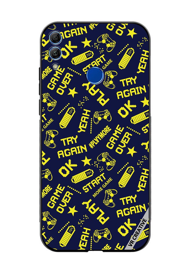 Protective Case Cover For Honor 10 Lite Pixel Game Style Design Multicolour