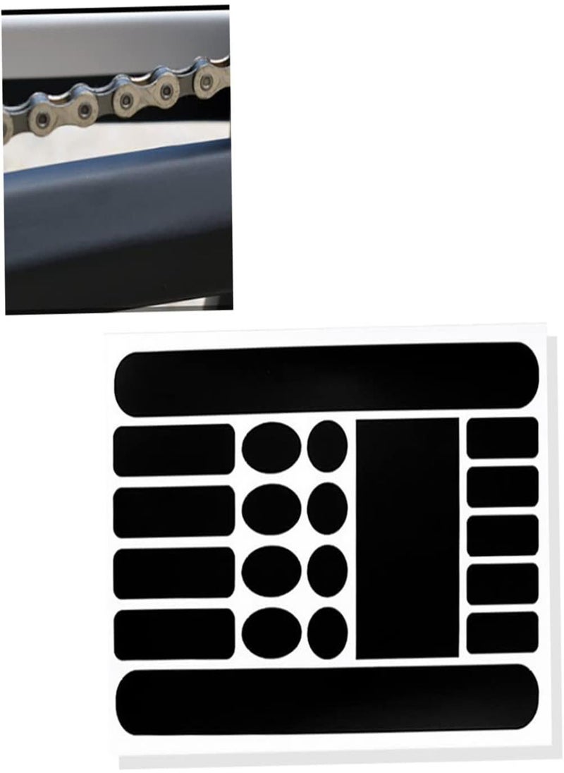GGOOT - 1sheet Bicycle Chainstay Stickers Chainstay Frame Protector Scratch Resistant Sticker Bike Protective Tape Guard for Road Bike, Bike Frame Protection Chain Stay Protector Chainstay - Image 1