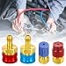 Ketofa R1234yf to R134a Adapter Quick Coupler Kit High Low Side AC Charging Conversion Adapter for R1234yf Refrigerant Air Conditioning Systems Hose Fitting Connectors - Image 2