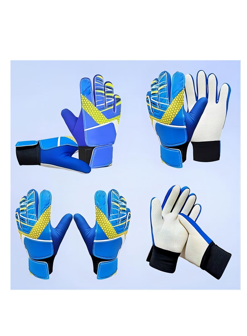 SM Youth Goalkeeper Soccer Gloves - Anti-Slip Latex Palm, Soft PU Back, Embossed Design for Kids and Teens  - Image 3