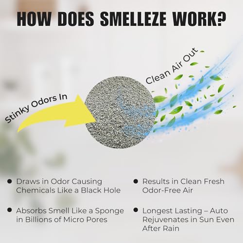 SMELLEZE Reusable Laundry Smell Removal Deodorizer Pouch: Removes Clothing Stink Without Scents - Image 4