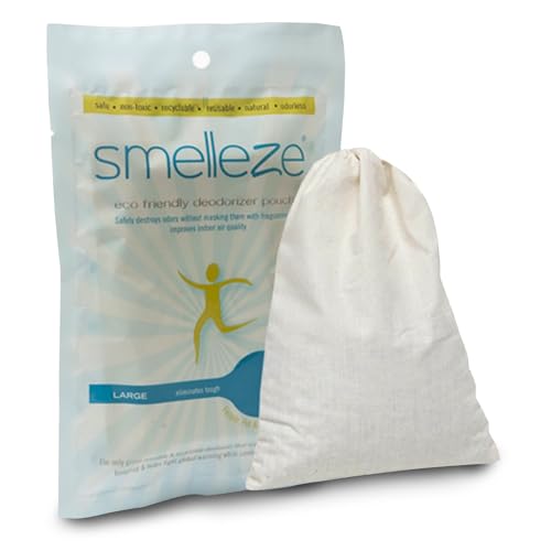 SMELLEZE Reusable Laundry Smell Removal Deodorizer Pouch: Removes Clothing Stink Without Scents - Image 1
