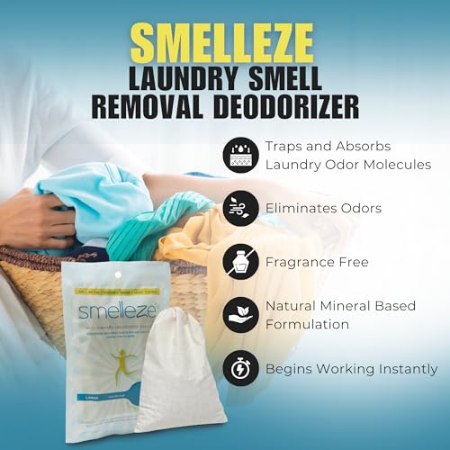 SMELLEZE Reusable Laundry Smell Removal Deodorizer Pouch: Removes Clothing Stink Without Scents - Image 3