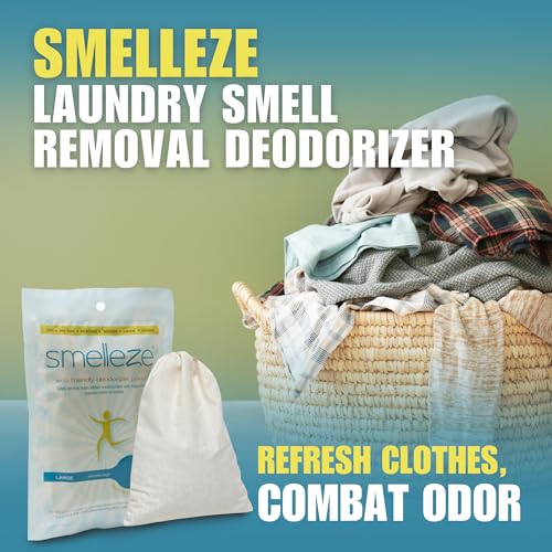 SMELLEZE Reusable Laundry Smell Removal Deodorizer Pouch: Removes Clothing Stink Without Scents - Image 2