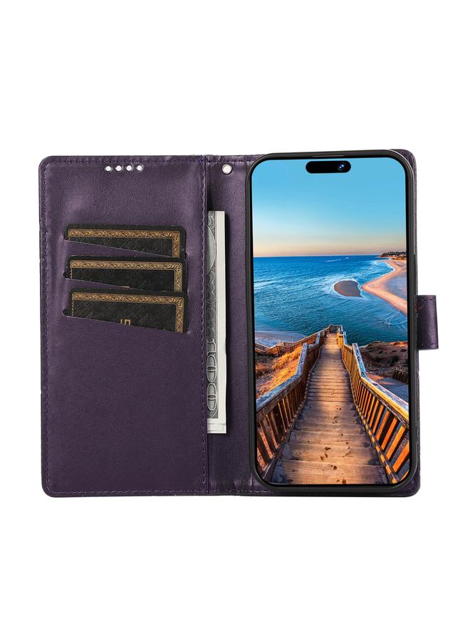 S-TOP Case For Realme GT Master PU Genuine Leather Texture Embossed Line Phone Case - Image 4