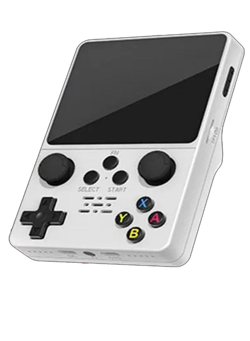 R35S White Handheld Retro Gaming Console Classic Fun On-the-Go - Image 2