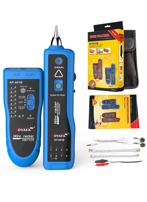 NOYAFA Network RJ45 RJ11 Telephone LAN Cable Tester Electric Wire Tracker Tracer Line Finder