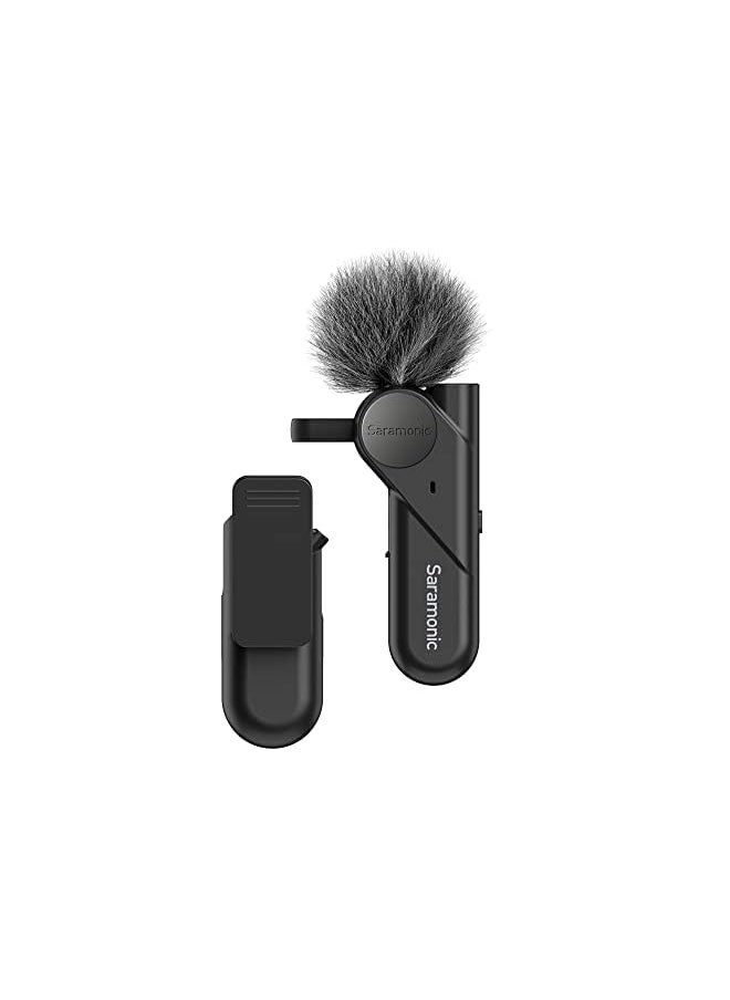 Saramonic - Btw Wireless Bluetooth Clip On Microphone With 3.5Mm Headphone Out And Noise Reduction For Computers Smartphones Tablets And More Black - Image 1