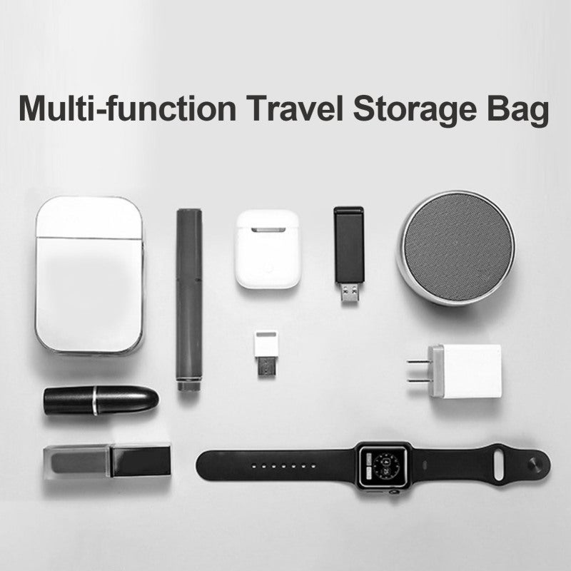 OZUKO Storage Bag: Black EVA Shell Wear-resistant Splash-proof Handheld Bag - Multi-use Portable Cross-body Bag for Digital Products Notebook Washing Supplies - Image 3