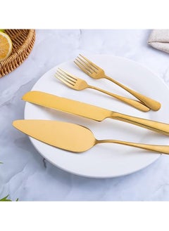 RATSAW Cake Serving Set Wedding Cake Knife and Server Set with Forks Cake Cutting Utensils Stainless Steel Cake Cutter Serrated Cake Knife Professional Dessert Server for Cake Cheese Pie Pizza  - Image 5