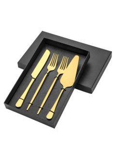 RATSAW Cake Serving Set Wedding Cake Knife and Server Set with Forks Cake Cutting Utensils Stainless Steel Cake Cutter Serrated Cake Knife Professional Dessert Server for Cake Cheese Pie Pizza  - Image 1